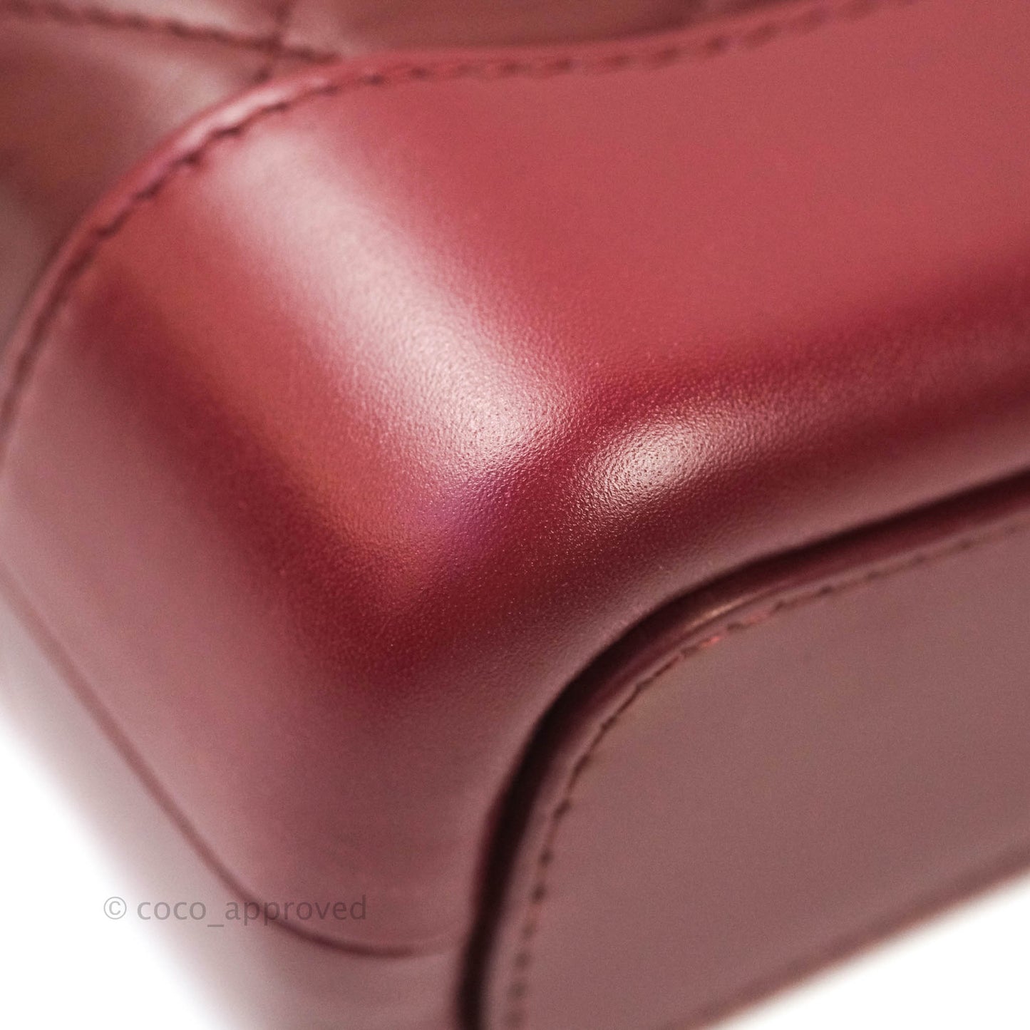 Chanel Quilted Small Gabrielle Hobo Dark Red Calfskin Mixed Hardware