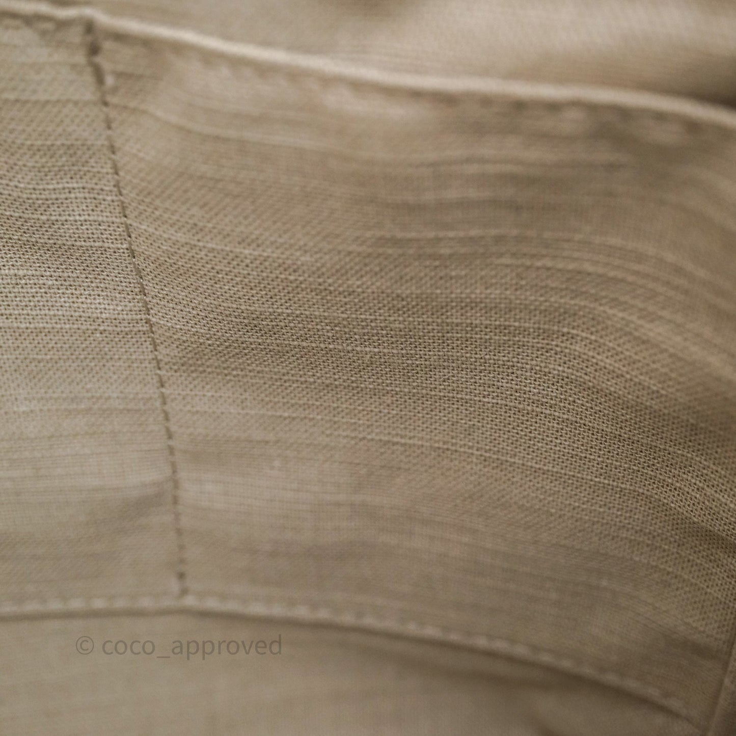 Chanel New Small Canvas Deauville Tote Beige Silver Hardware