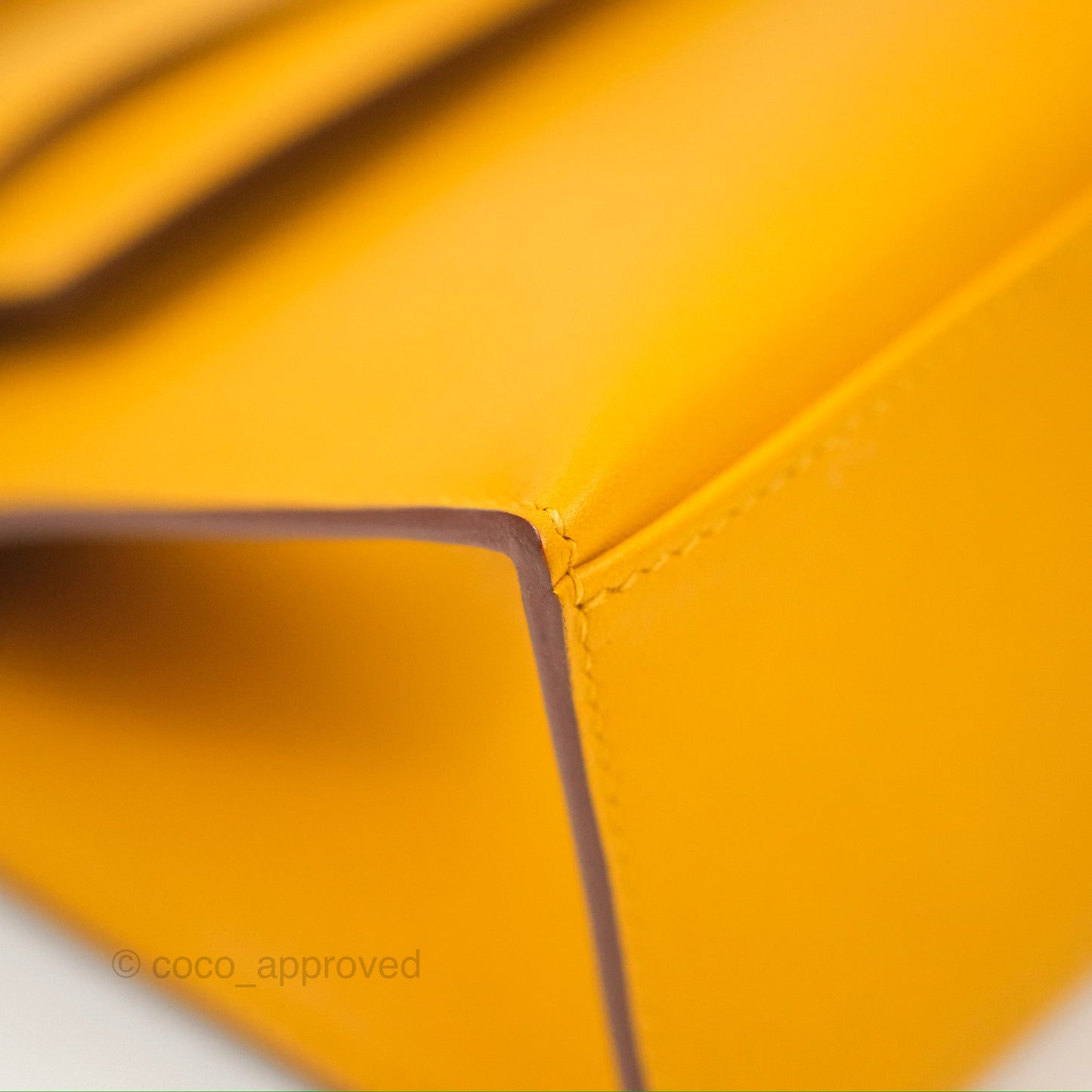 Hermès Kelly Mini Pochette Jaune Ambre Swift Gold Hardware