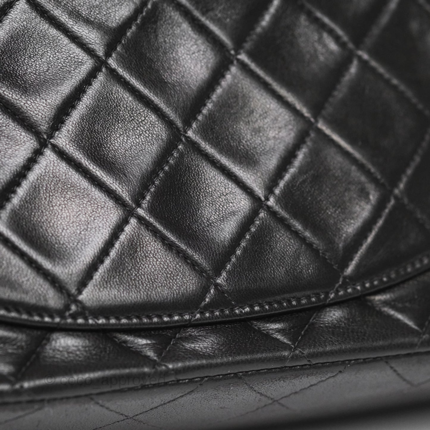 Chanel Vintage Small Classic Flap Black Lambskin 24K Gold Hardware