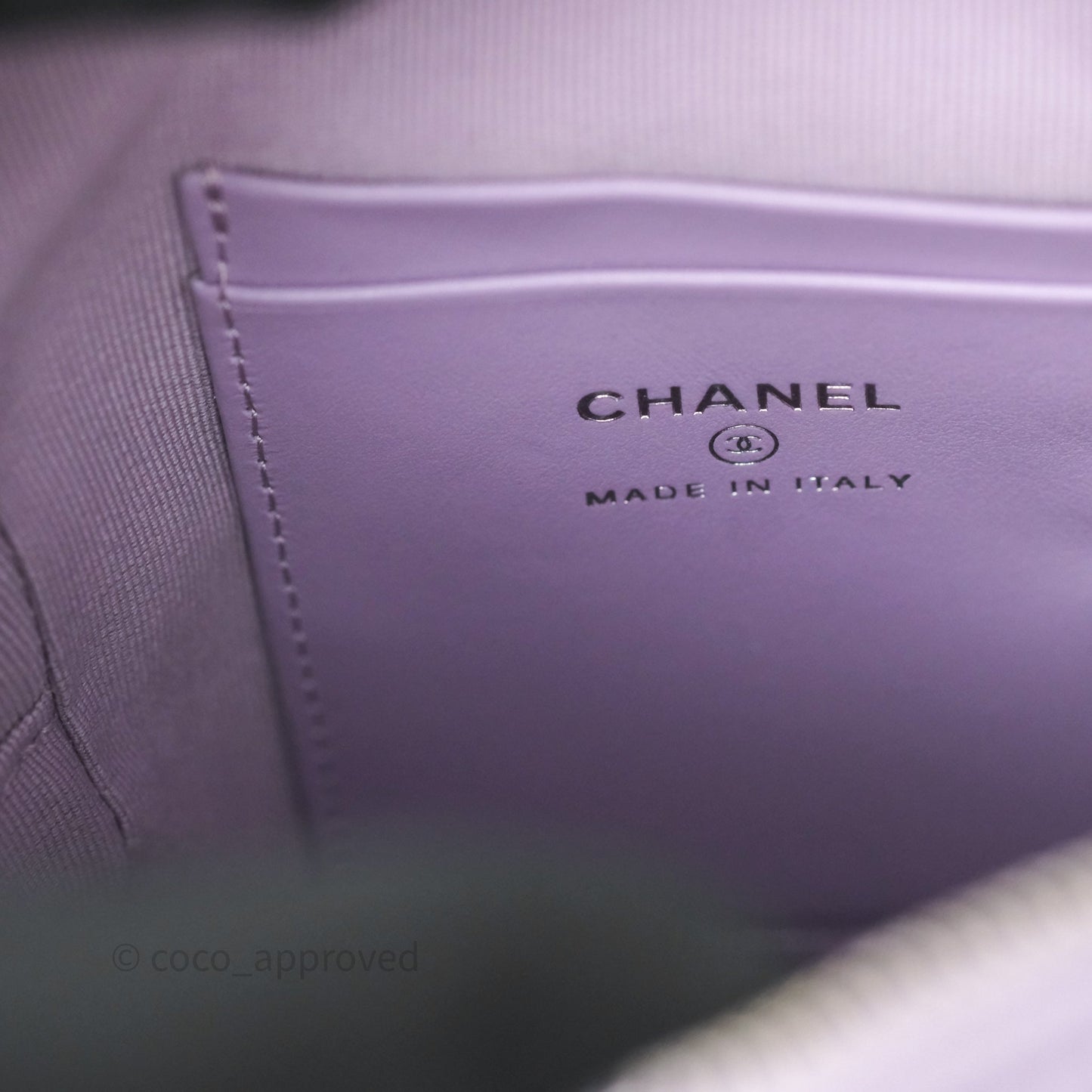 Chanel Classic Mini Backpack Lilac Caviar Silver Hardware
