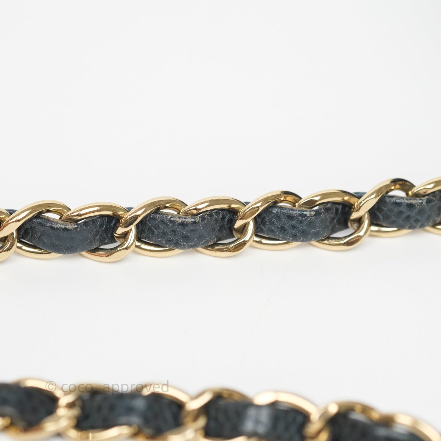 Chanel Mini Rectangular Quilted Iridescent Teal Caviar Gold Hardware