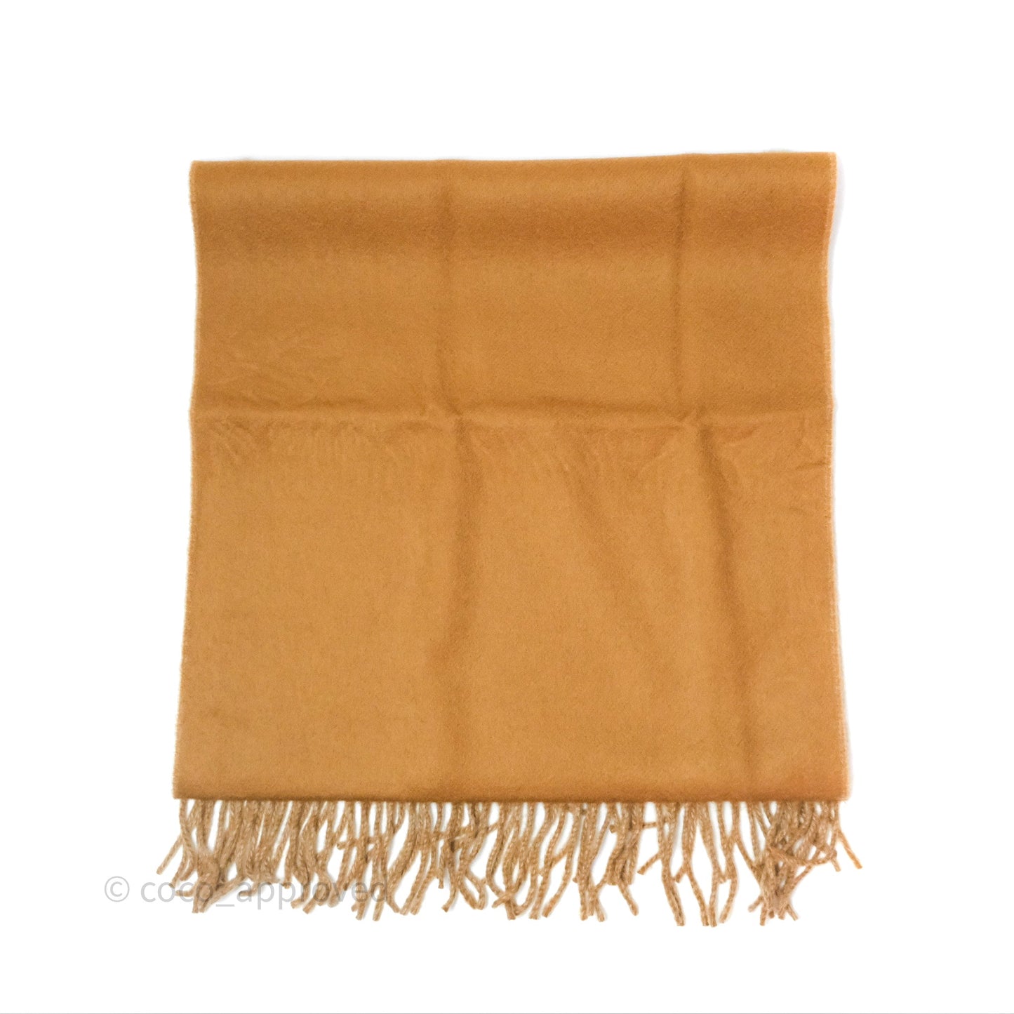 Hermès Cashmere Recto-Verso Scarf Camel/Bei