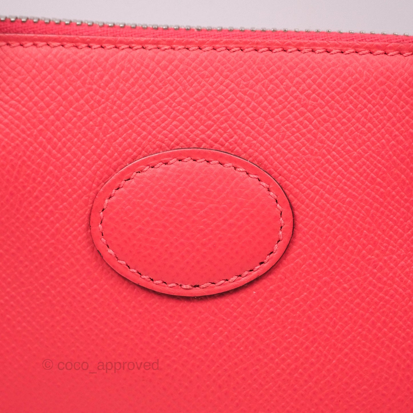 Hermès Bolide 27 Rose Jaipur T5 Epsom Palladium Hardware