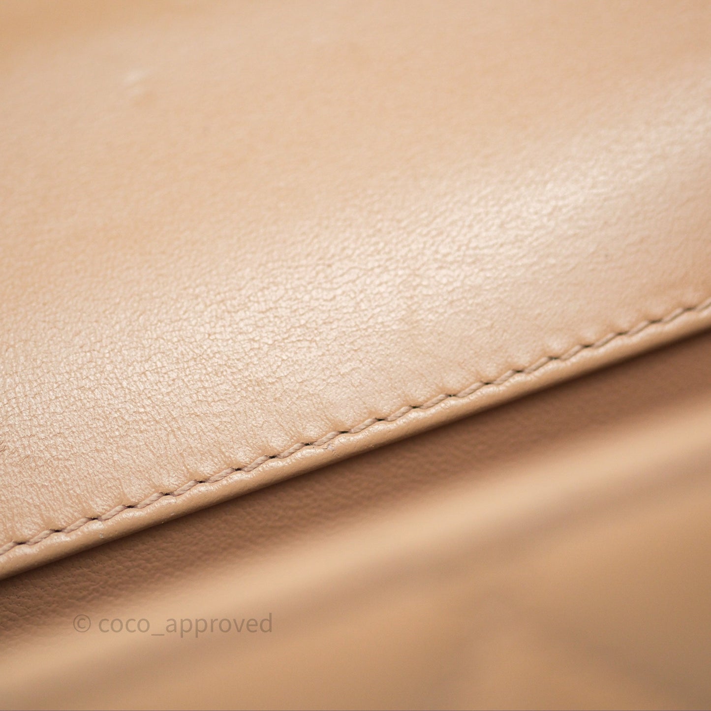 Chanel Quilted Mini Perfect Fit Adjustable Beige Calfskin Gold Hardware