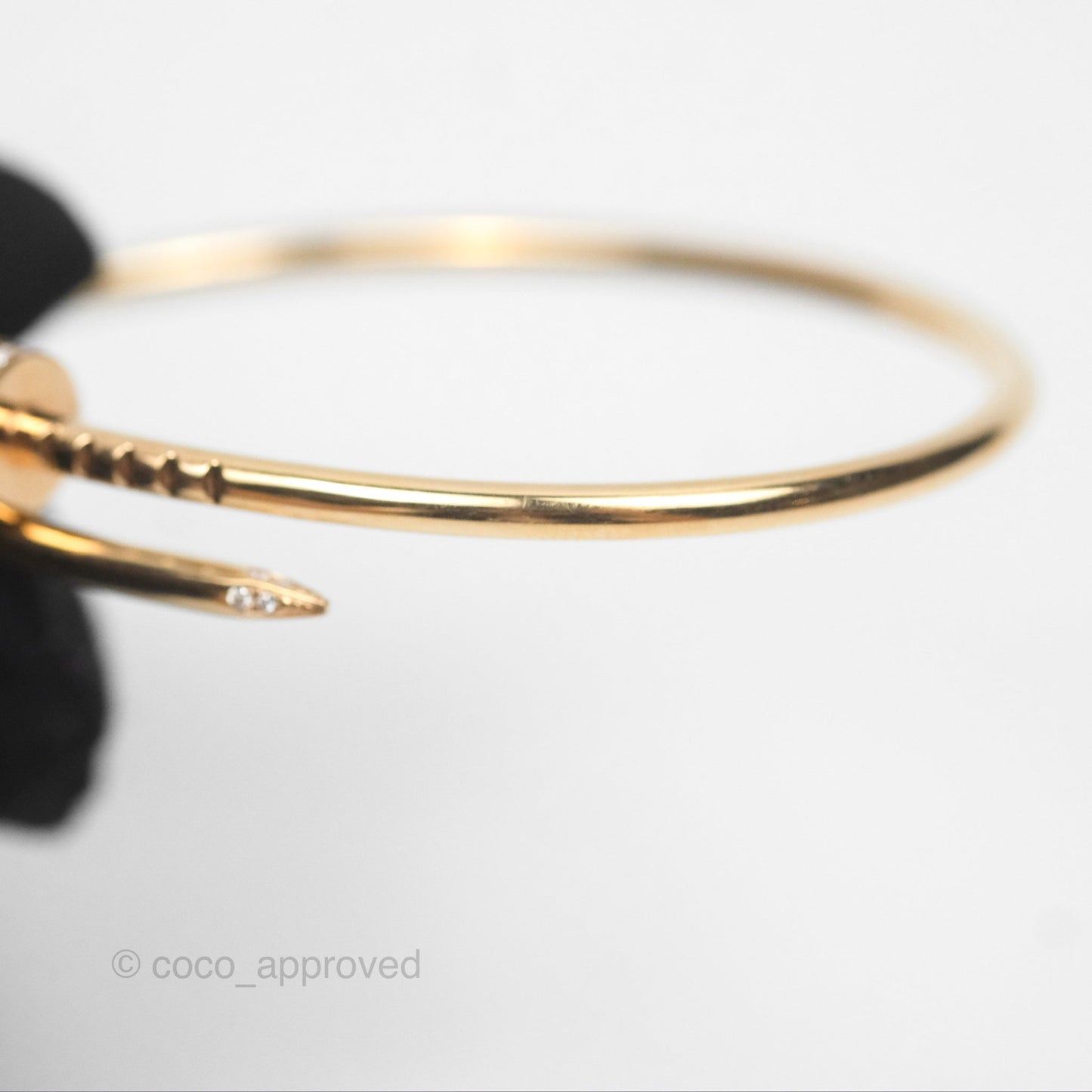 Cartier Small Juste Un Clou Bracelet 18K Pink Gold Diamond