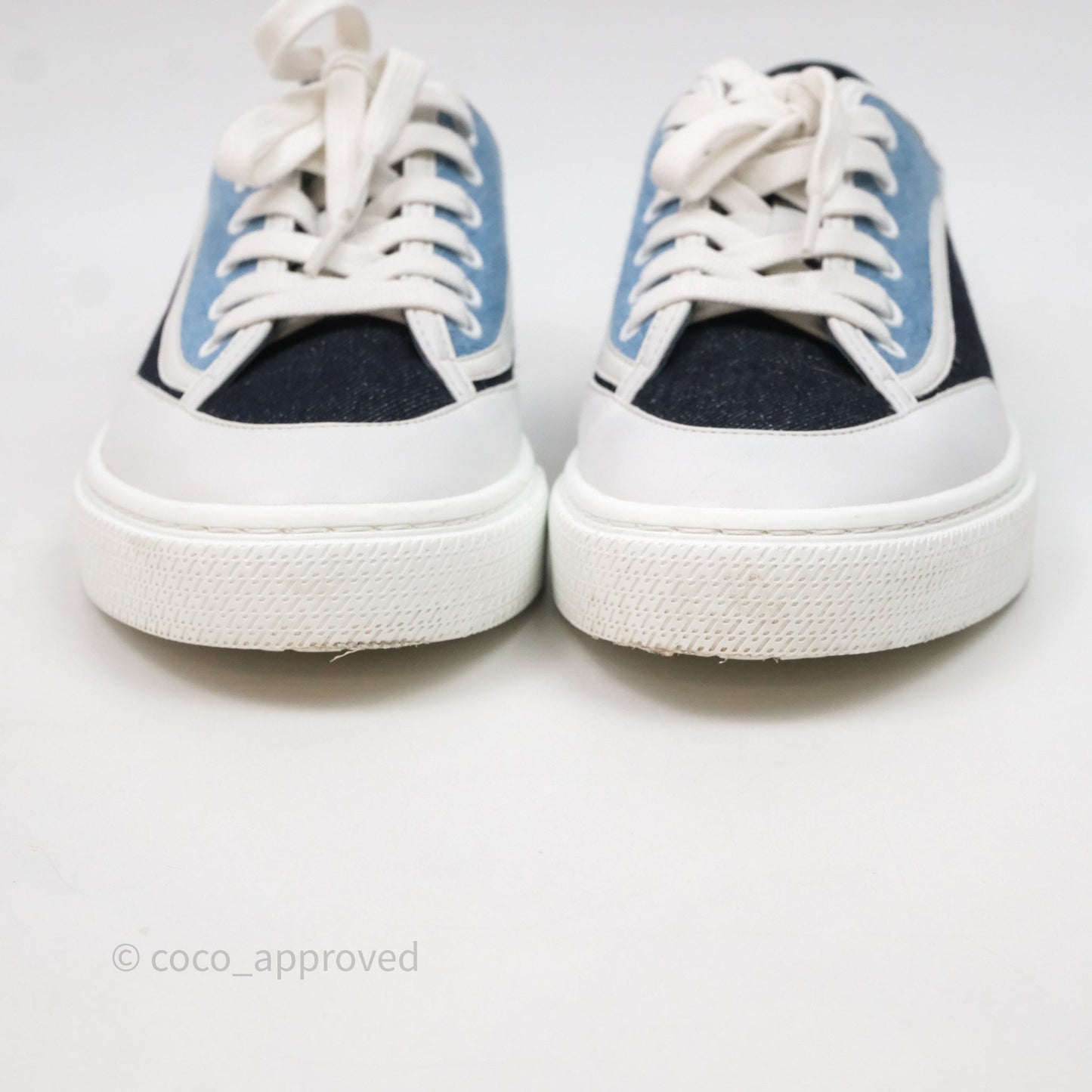 Hermès Denim Sneakers Size 37.5