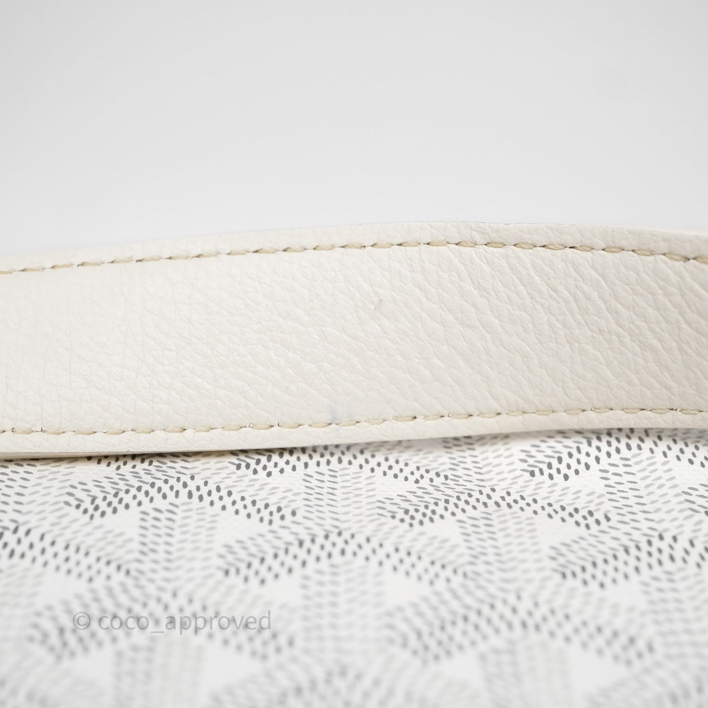 Goyard Bohème Hobo Bag PM White Goyardine Canvas