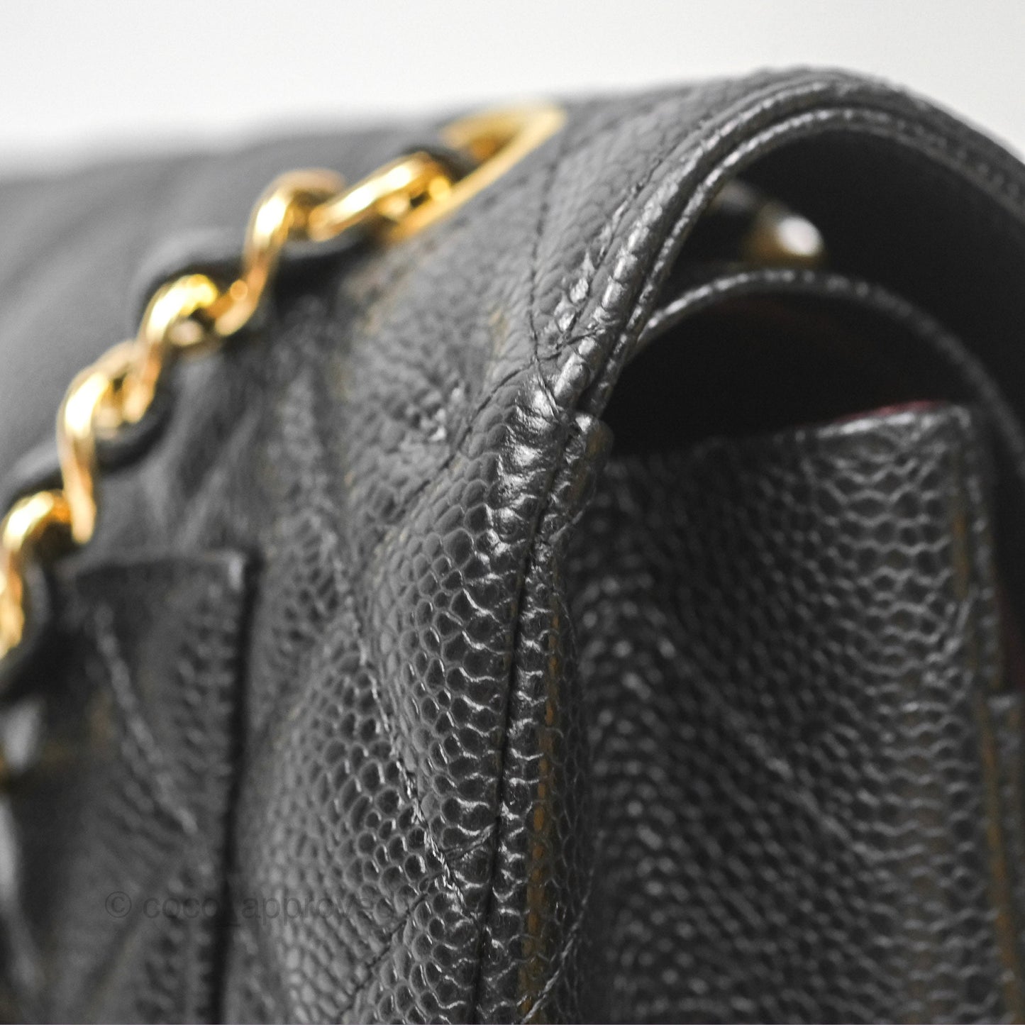 Chanel Small Classic Flap Quilted Black Caviar Gold Hardware