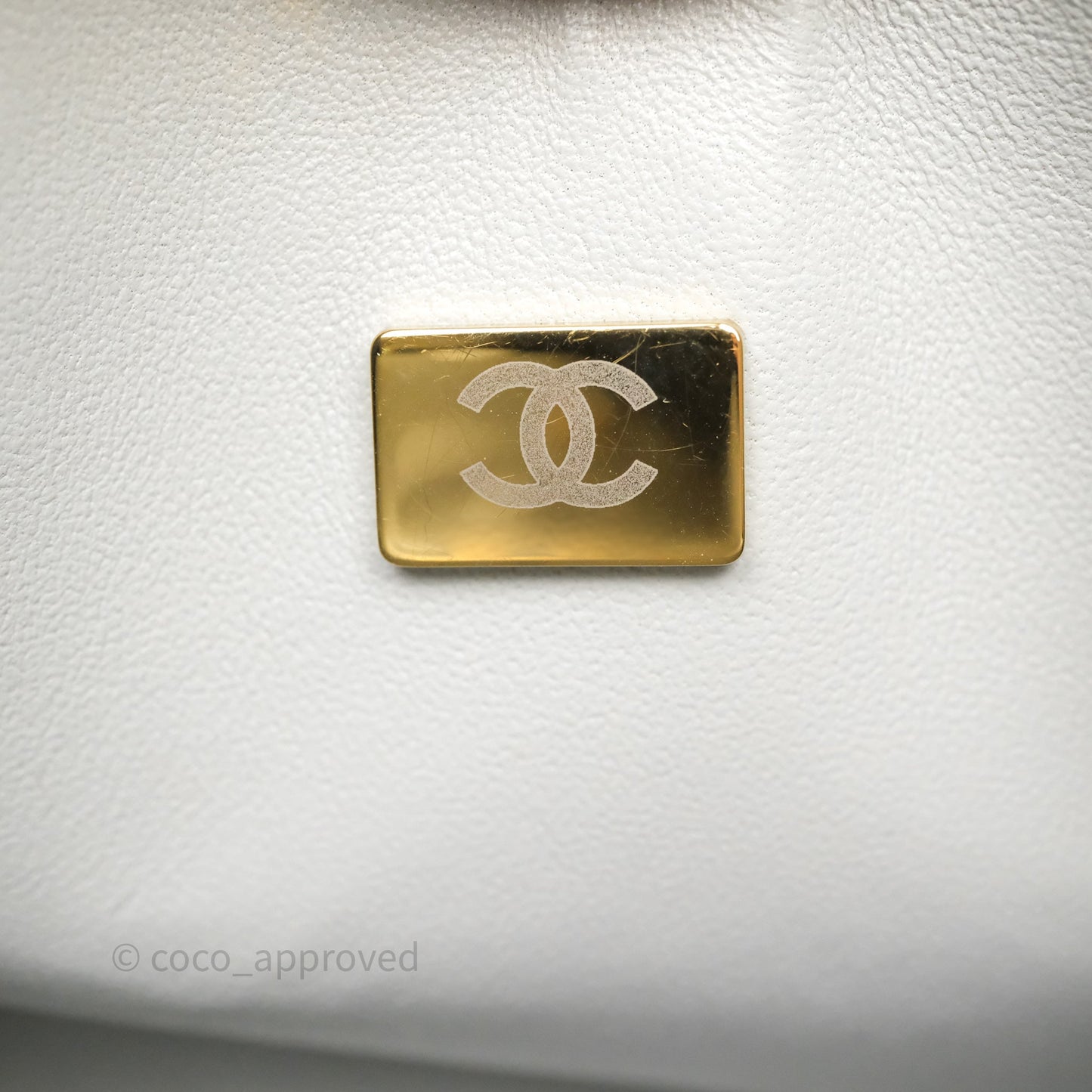 Chanel Small Classic Flap Quilted Grey Lambskin Gold Hardware
