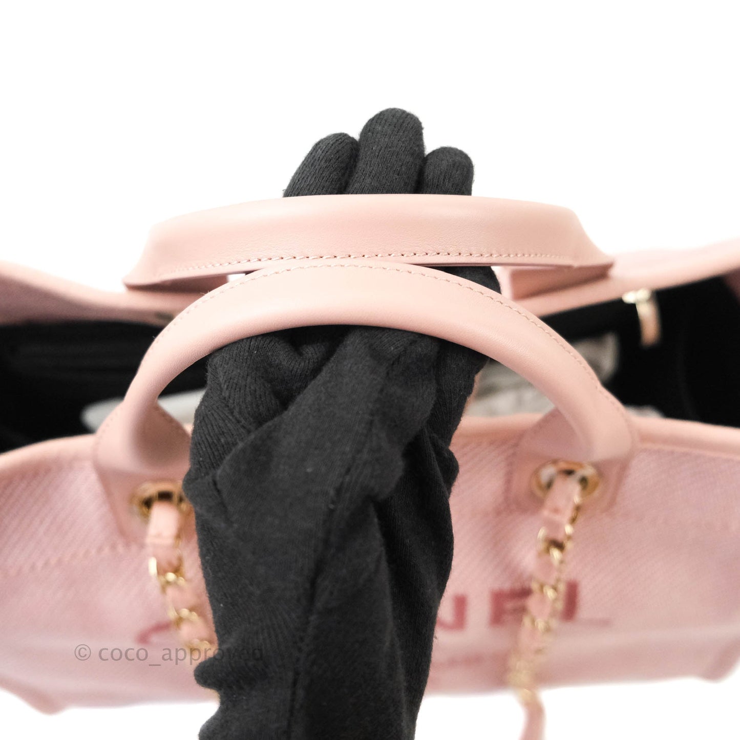 Chanel Large Deauville Pink Canvas 20A