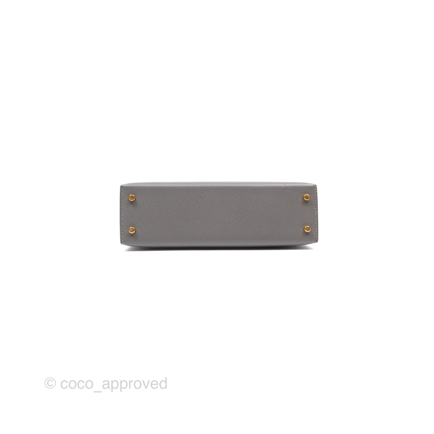 Hermès Mini Kelly II Gris Meyer 0L Epsom Gold Hardware