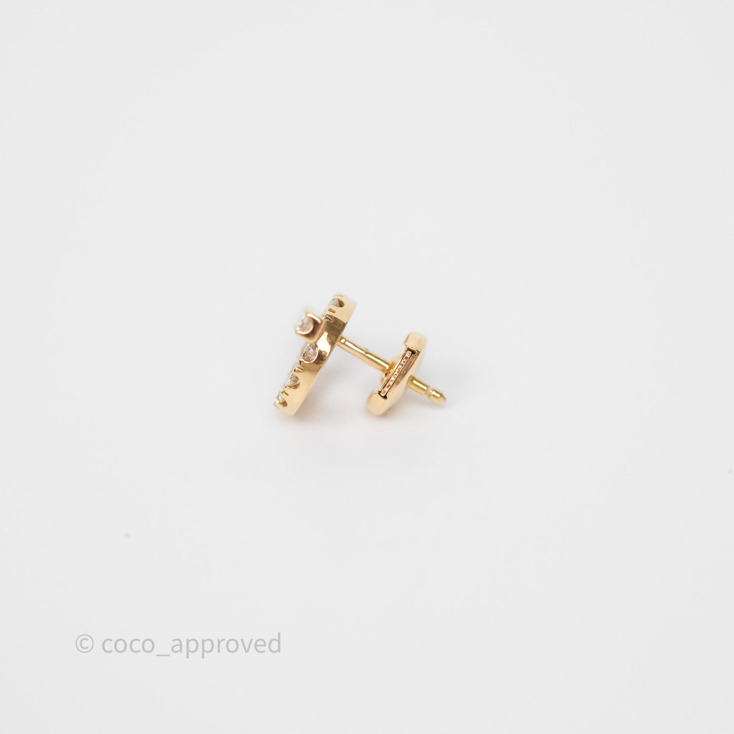 Hermès Boutons d'oreilles Finesse Earrings Rose Gold Diamonds
