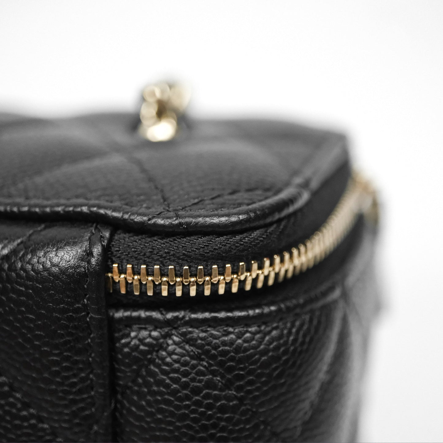 Chanel Classic Vanity with CC Logo Chain Caviar Gold Hardware