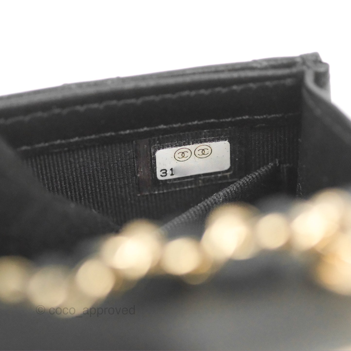 Chanel Mini Quilted Clutch With Chain Black Lambskin Gold Hardware