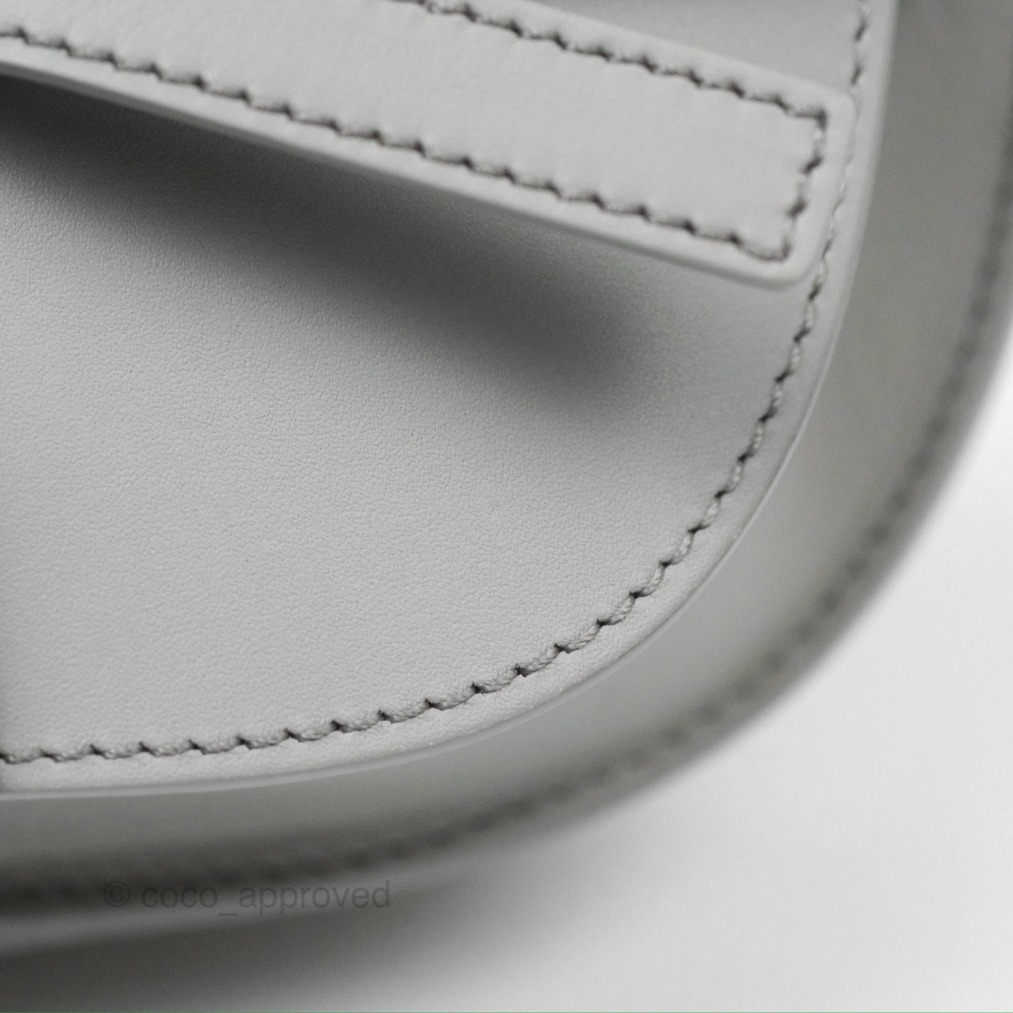 Loewe Mini Gate Dual Bag in Soft Calfskin & Jacquard Strap Light Grey
