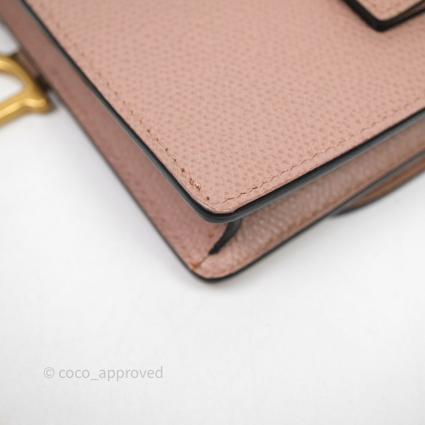 Christian Dior Saddle Belt Pouch Dusty Pink Matte Calfskin Gold Hardware