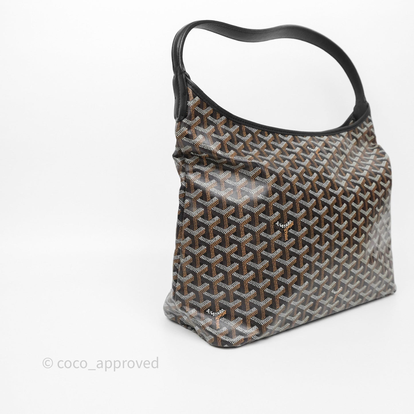 Goyard Bohème Hobo Bag Black Goyardine Canvas