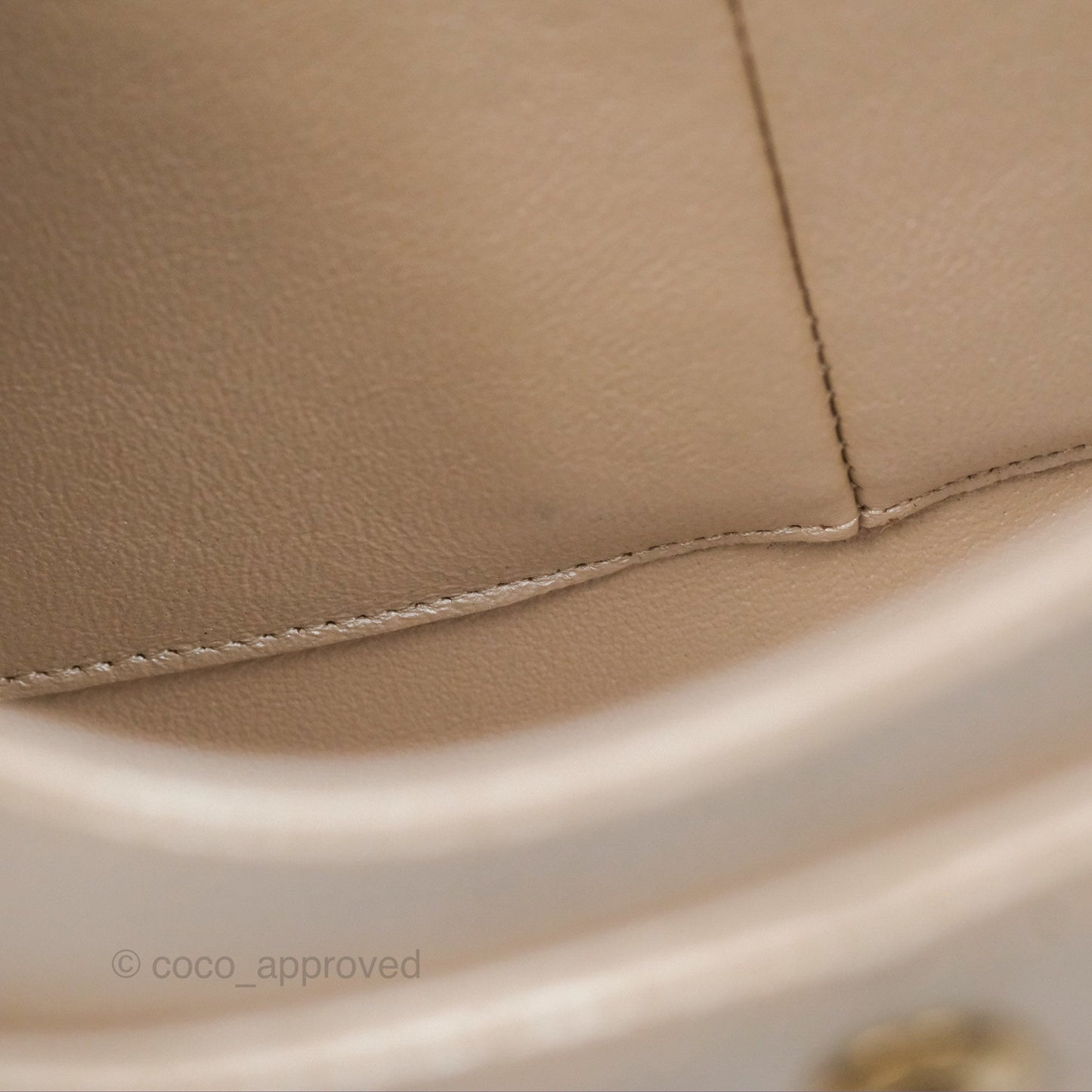 Chanel Classic M/L Medium Double Flap Iridescent Pearly Caviar Aged Gold Hardware⁣⁣