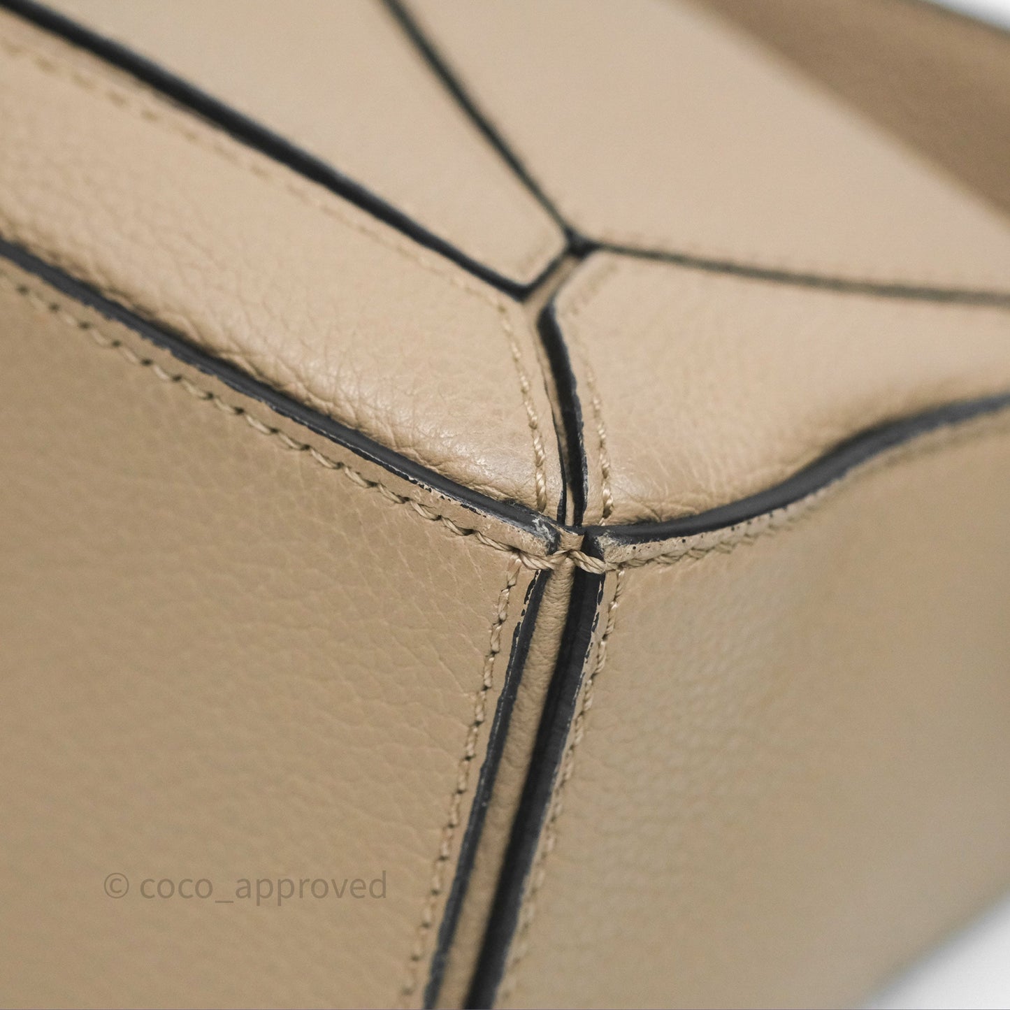 Loewe Mini Puzzle Bag Beige Calfskin