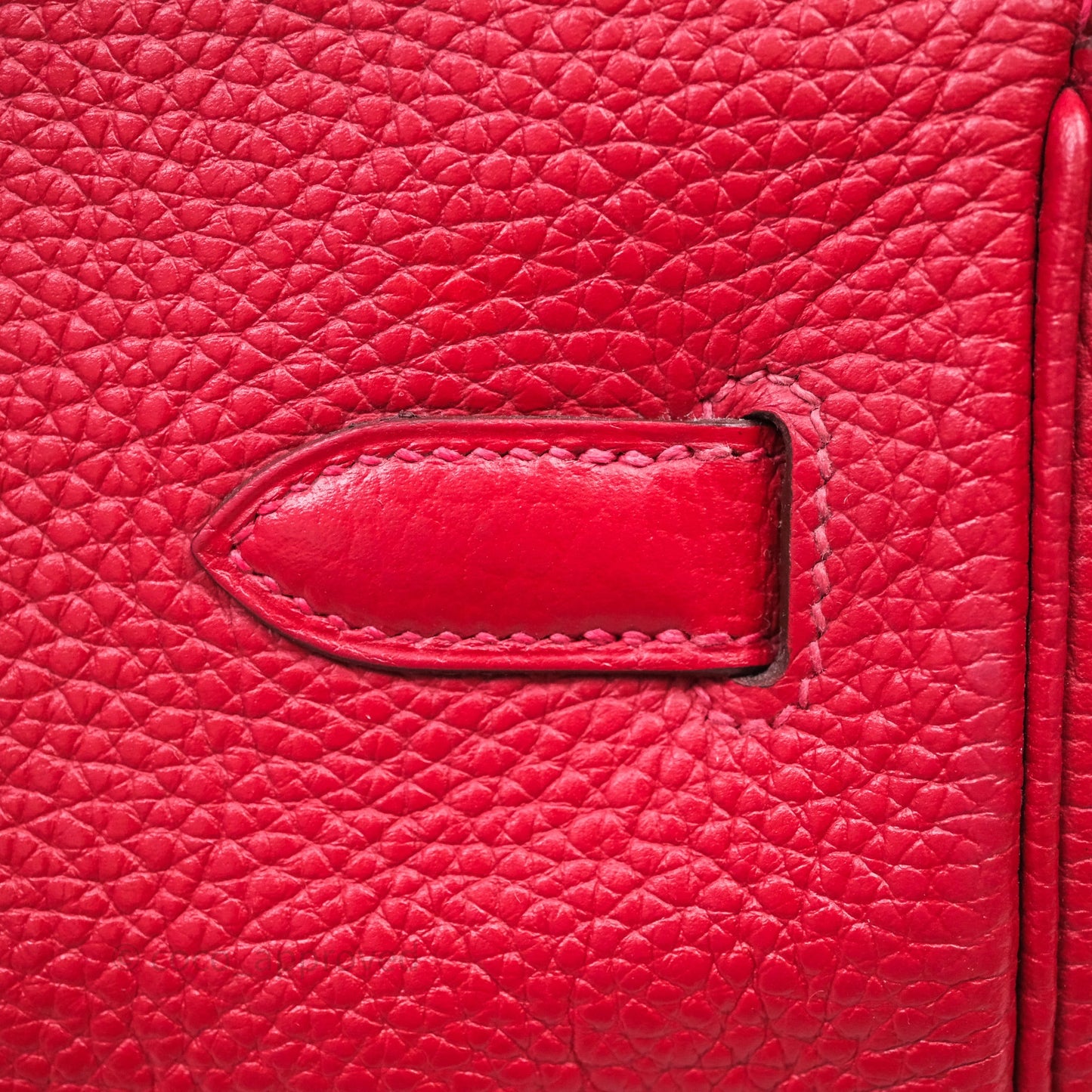 Hermes Birkin 35 Rouge Casaque Clemence Palladium Hardware