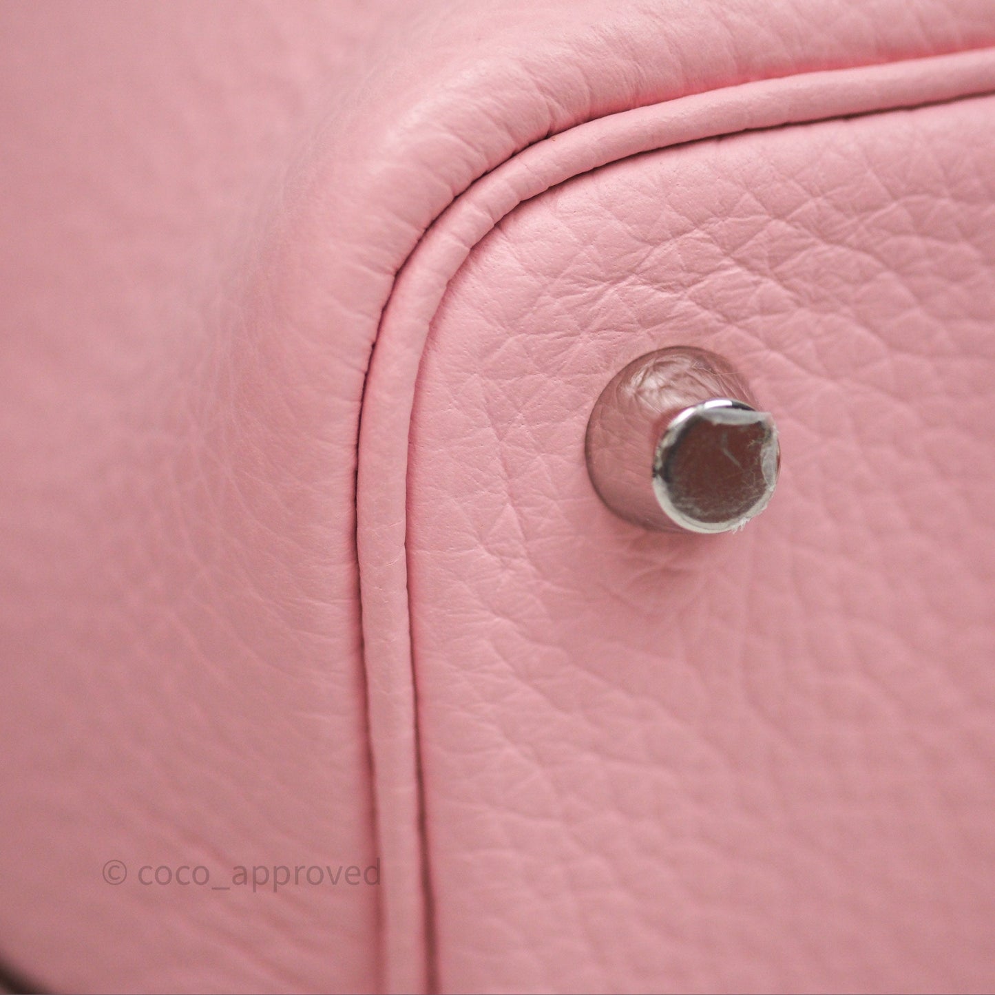 Hermès Picotin 18 Rose Sakura Clemence Palladium Hardware