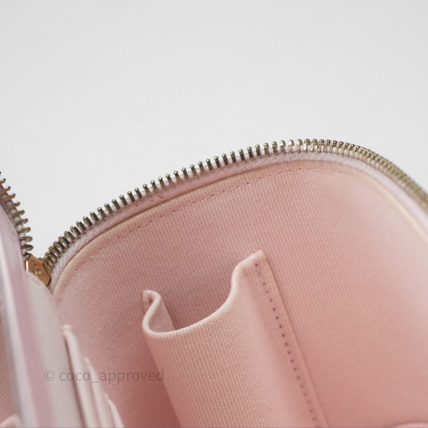 Chanel Vanity Rectangular Top Handle Light Pink Lambskin Gold Hardware