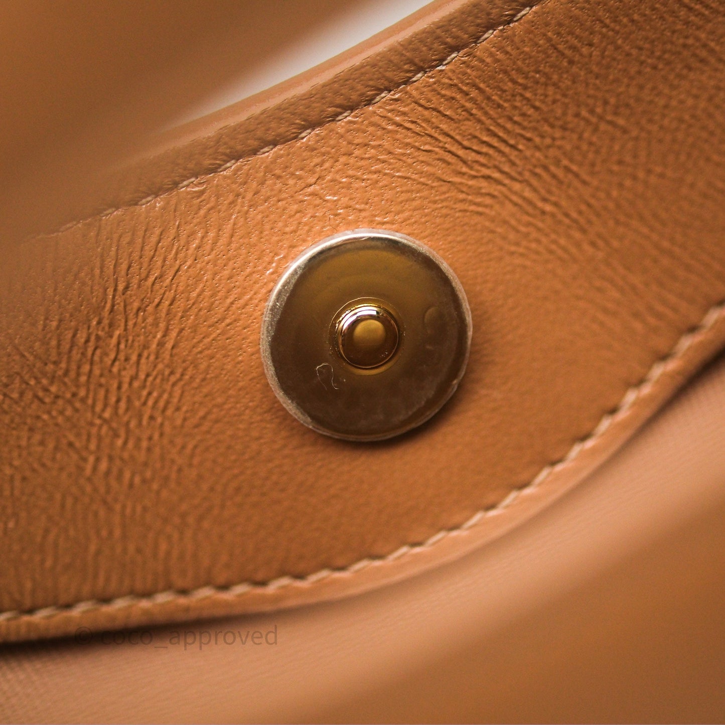 Chanel Nano 31 Dark Beige Shiny Lambskin Gold Hardware