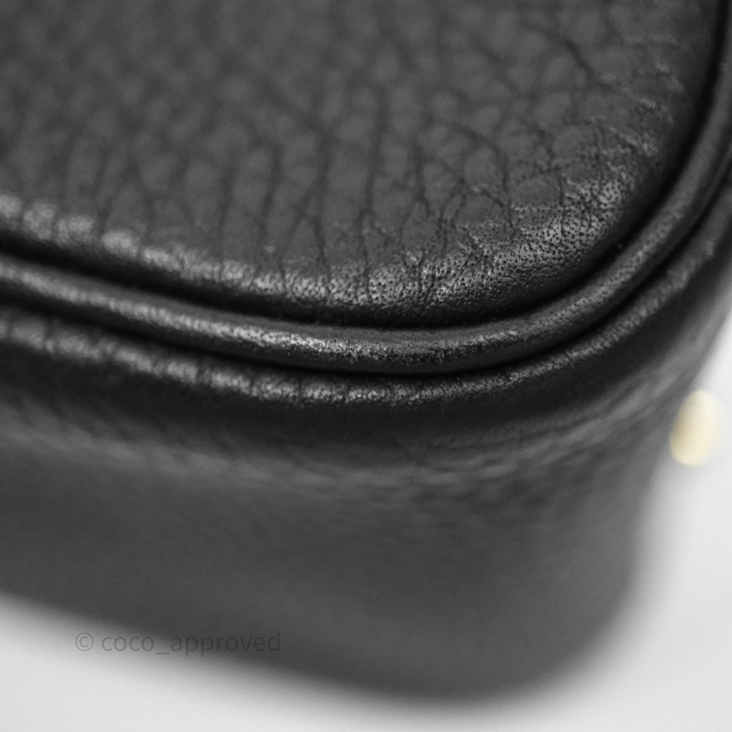 Hermès Mini Lindy 20 Noir 89 Clemence Gold Hardware