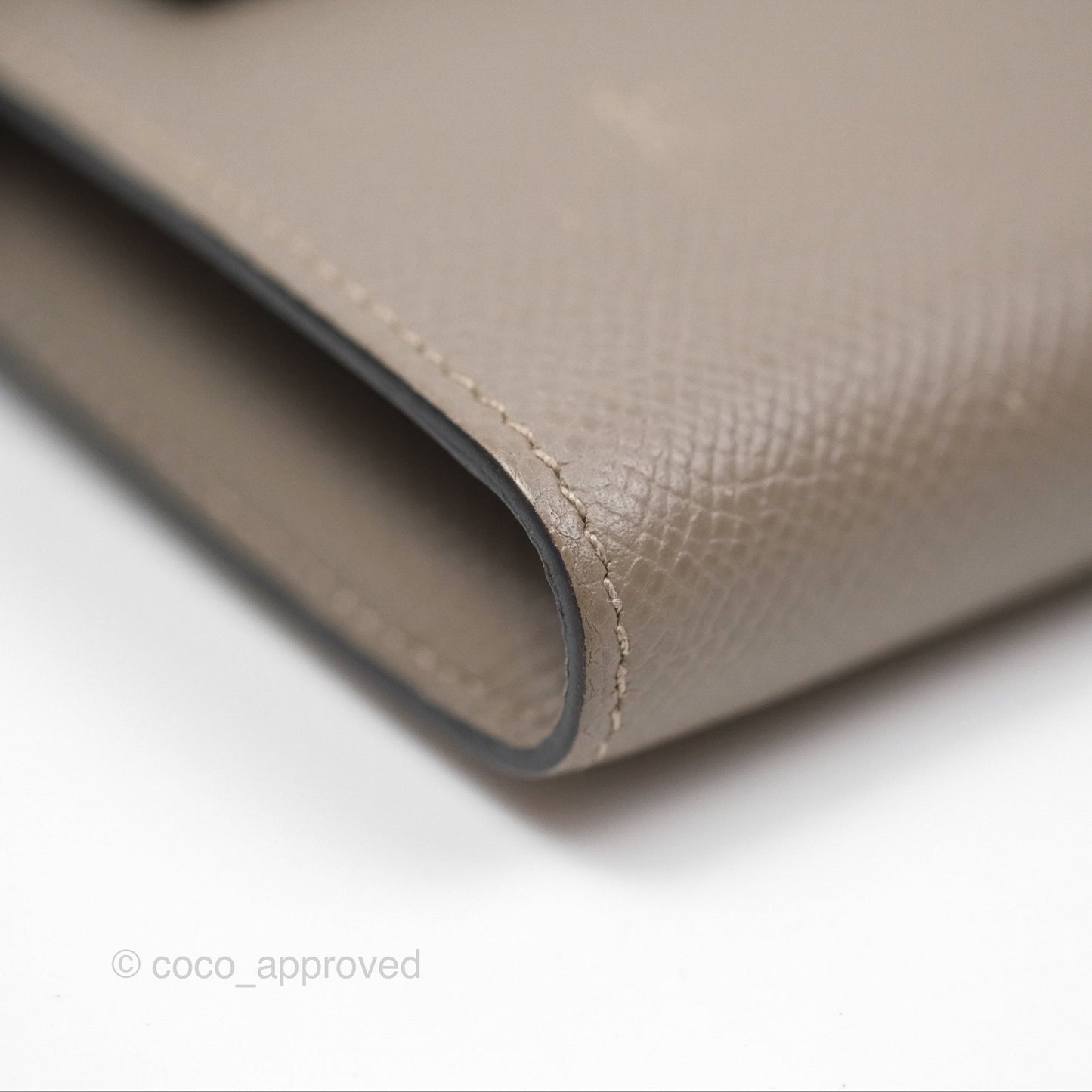 Hermès Kelly Wallet Gris Asphalte M8 Epsom Gold Hardware