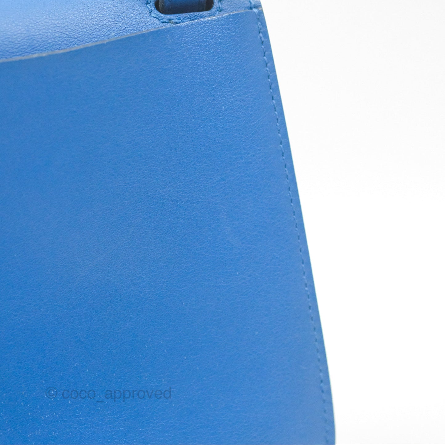 Hermès Halzan 22 Mini Bleu Zellige Swift Palladium Hardware