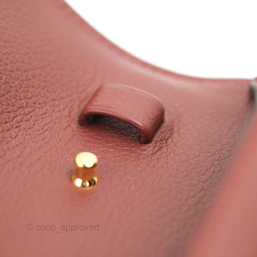 Hermès Constance Long To Go Wallet Red Rouge H Evercolor Gold Hardware