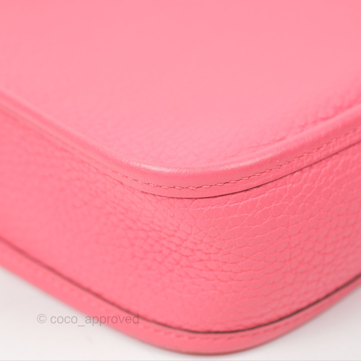 Hermès Mini Evelyne 16 Rose Azalee Clemence Palladium Hardware