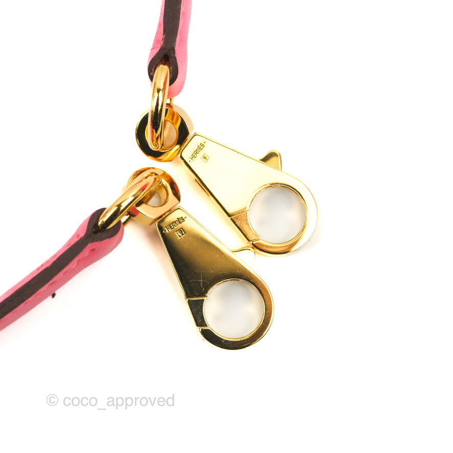 Hermès Retourne Kelly 25 Veau Swift Rose Azalee Gold Hardware