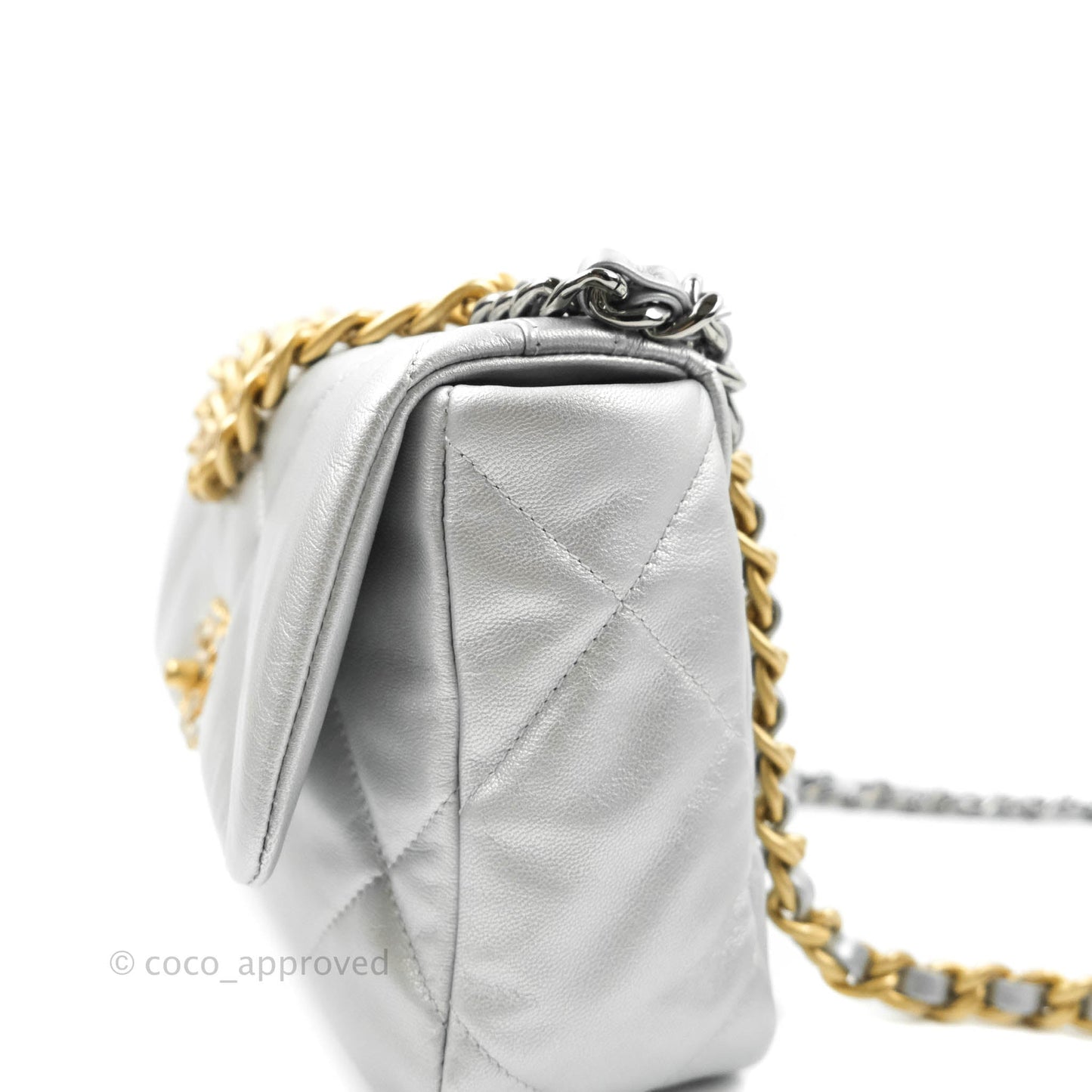 Chanel 19 Small Silver Mixed Hardware 20B