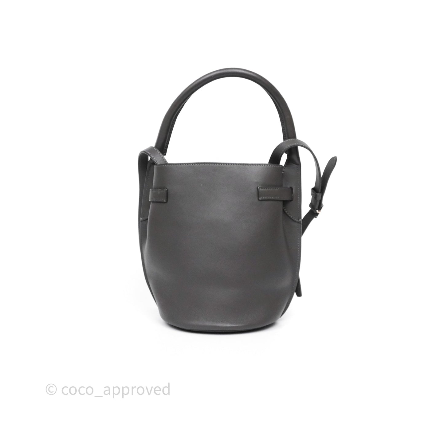 Celine Big Bag Nano Bucket Grey Smooth Calfskin