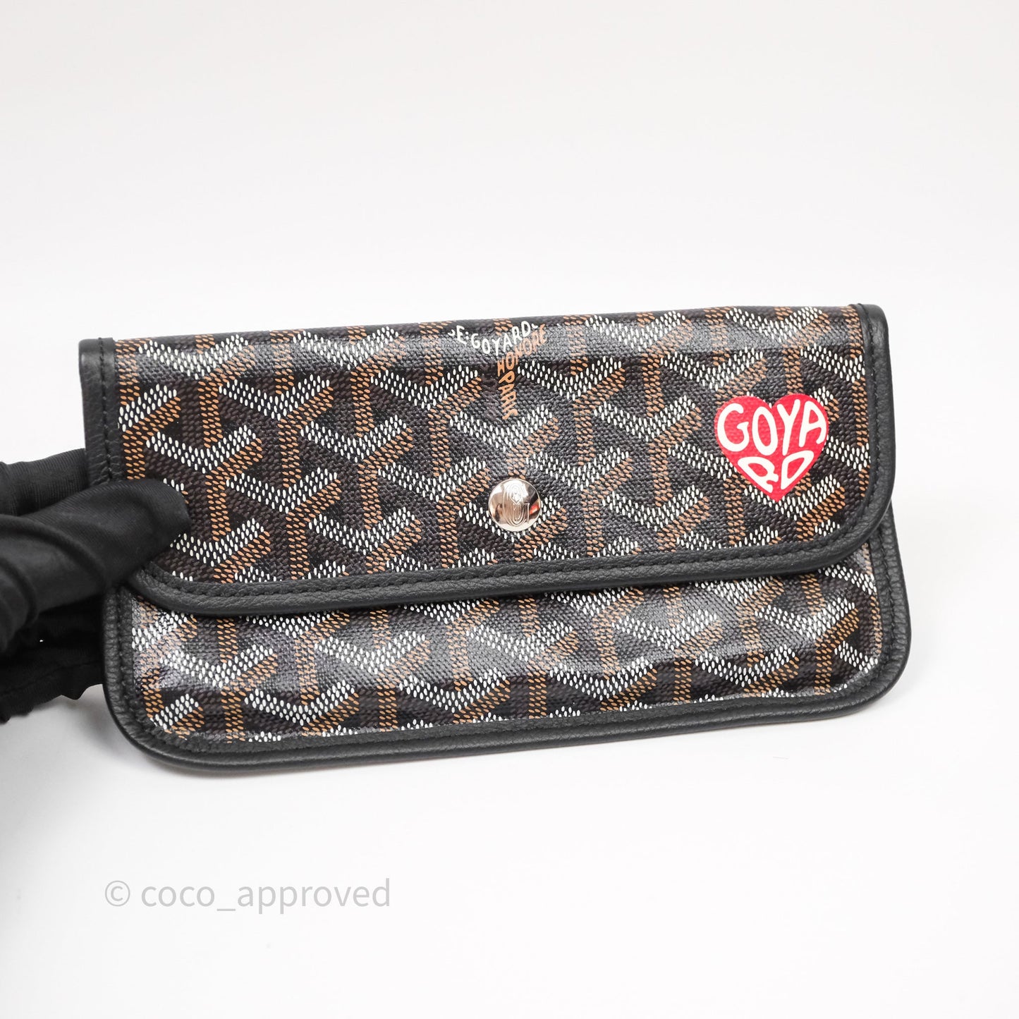 Goyard Bohème Hobo Bag Black Goyardine Canvas