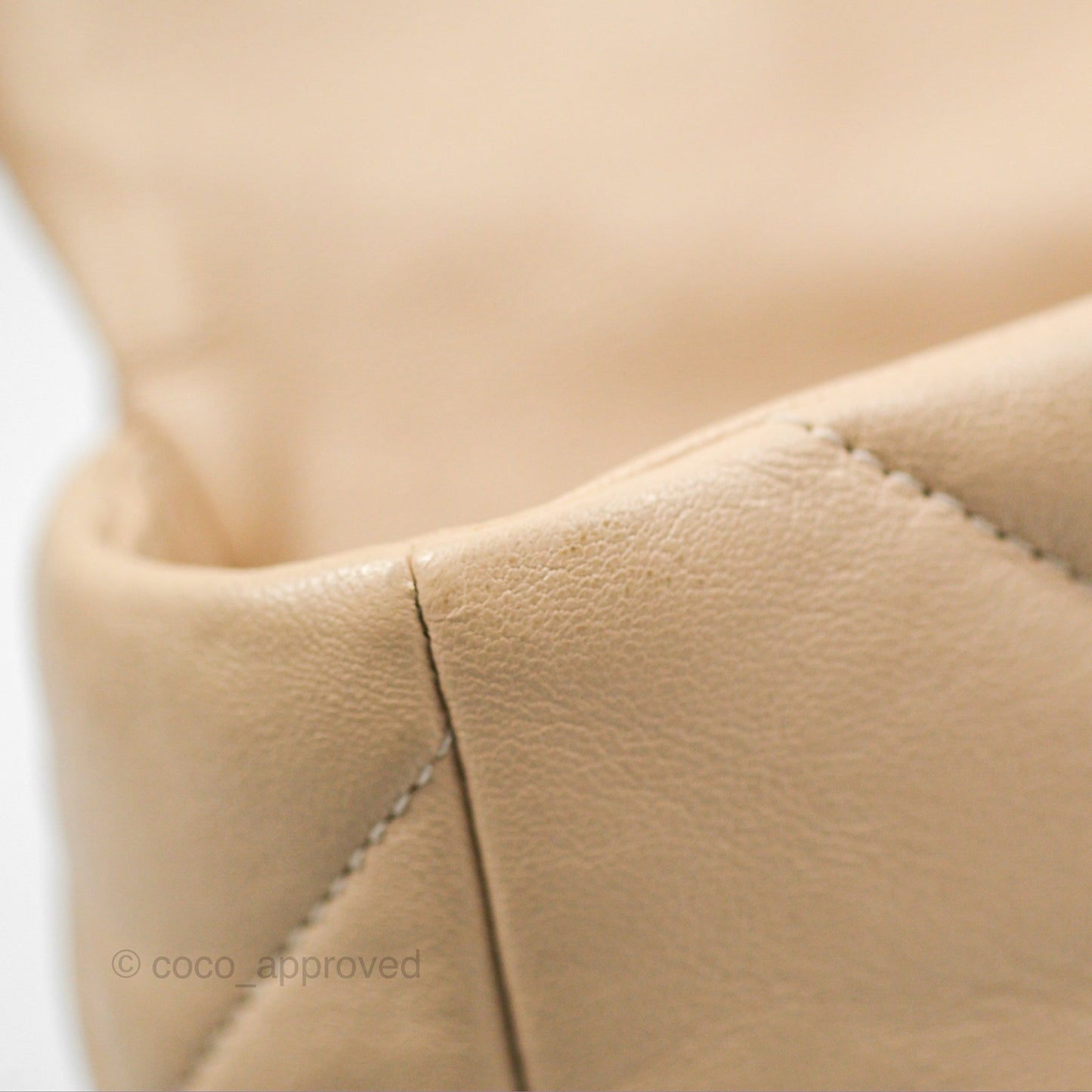 Chanel 19 Small Beige Goatskin Mixed Hardware