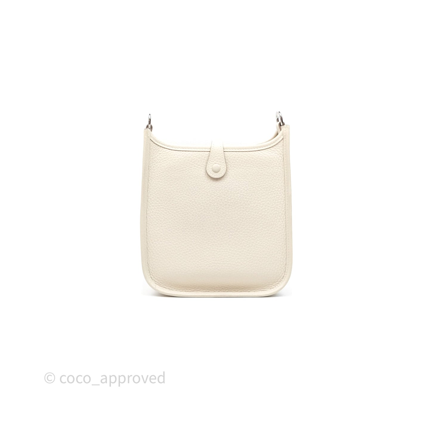 Hermès Mini Evelyne Craie 10 Clemence Palladium Hardware