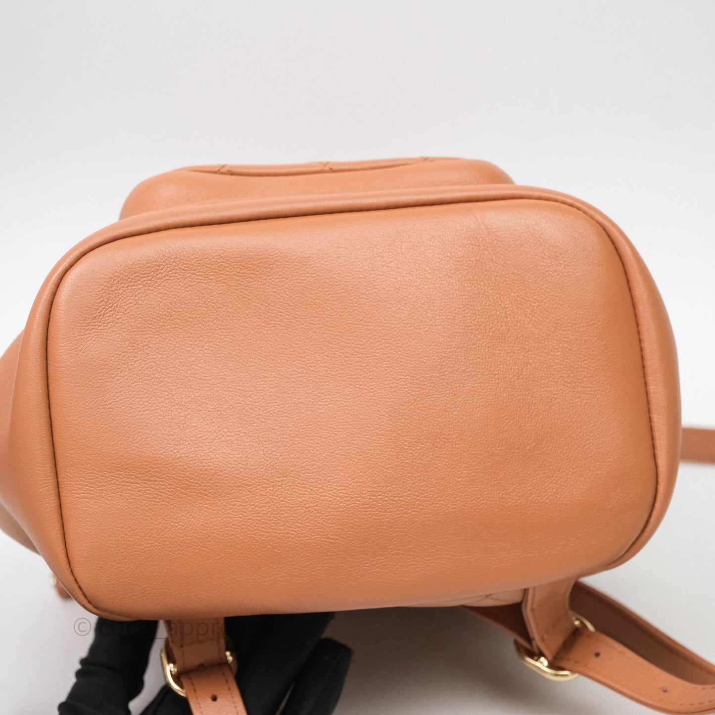 Chanel Small Duma Drawstring Backpack Camel Calfskin