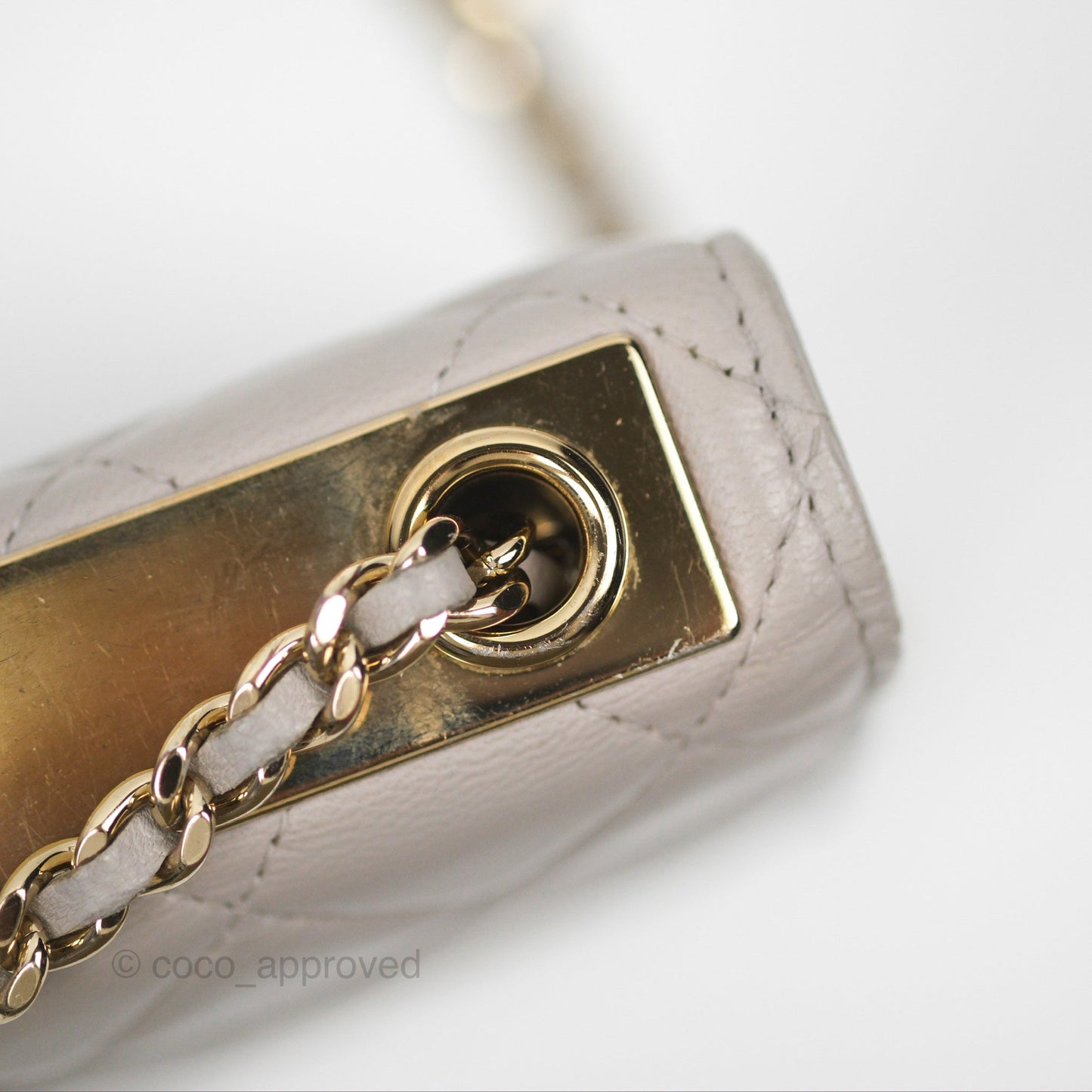 Chanel Trendy CC WOC Quilted Grey Lambskin Gold Hardware