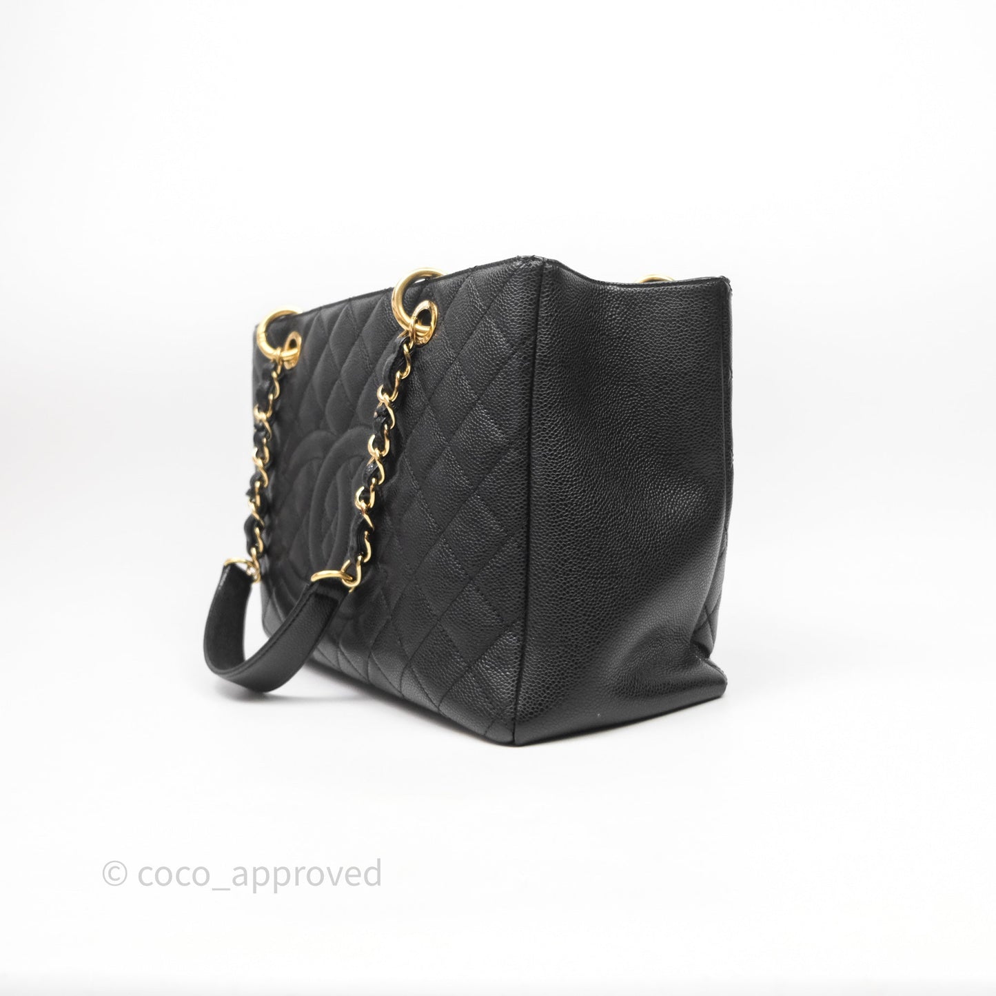 Chanel GST Black Caviar Gold Hardware
