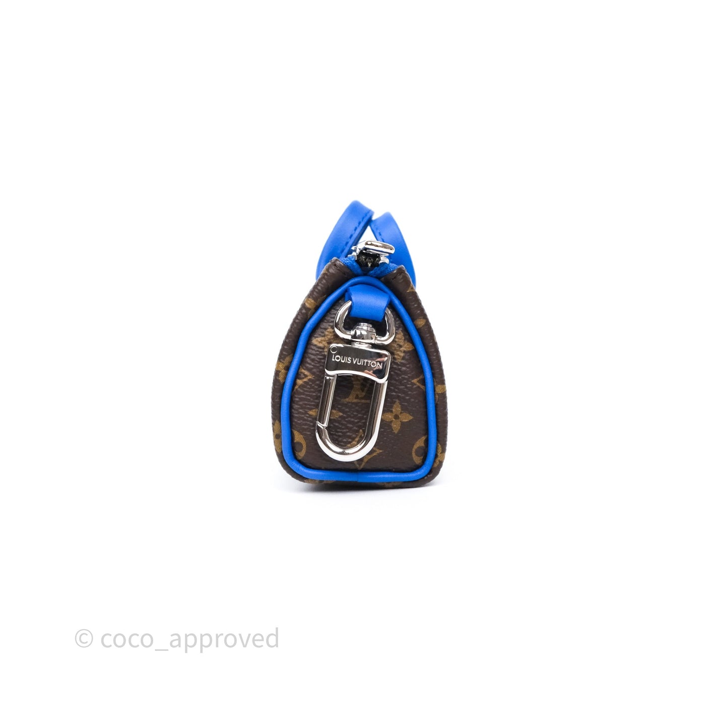 Louis Vuitton Colormania Mini Keepall Pouch Bag Charm Blue