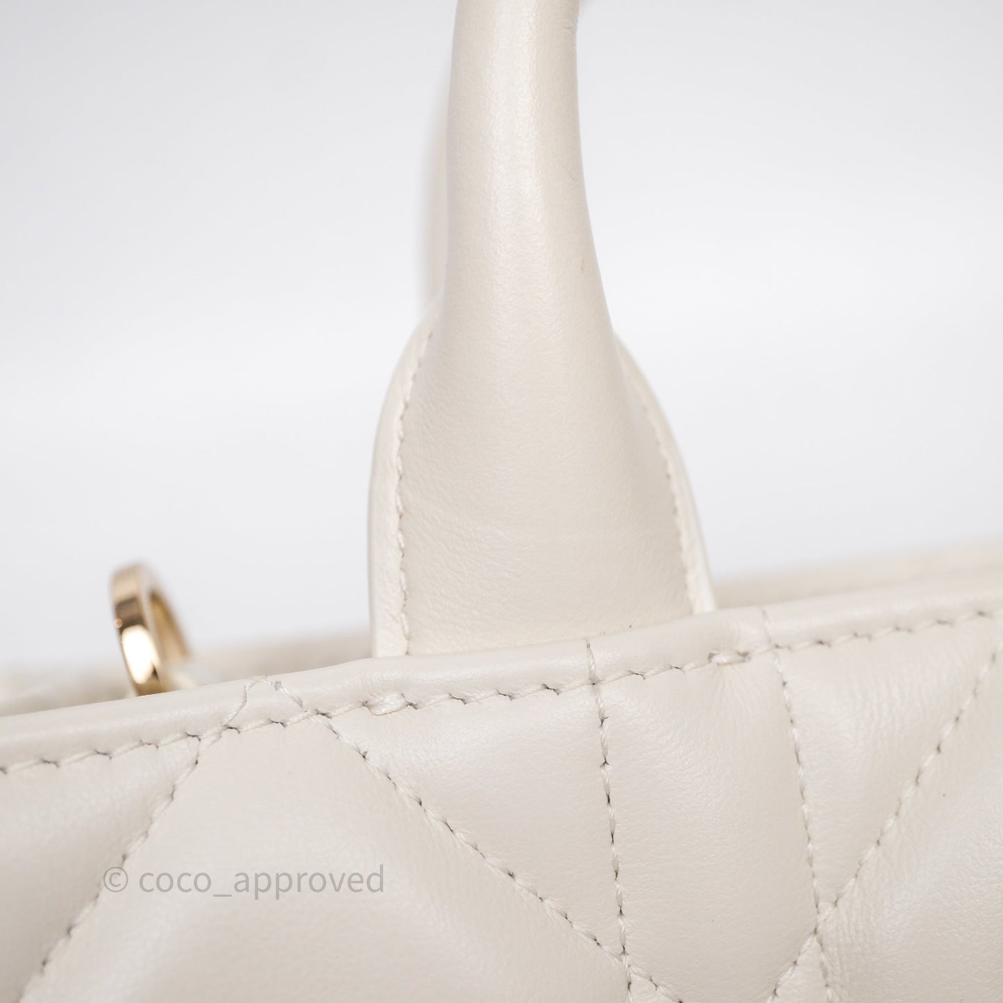 Christian Dior Mini Dior Book Tote Latte Macrocannage Calfskin Gold Hardware