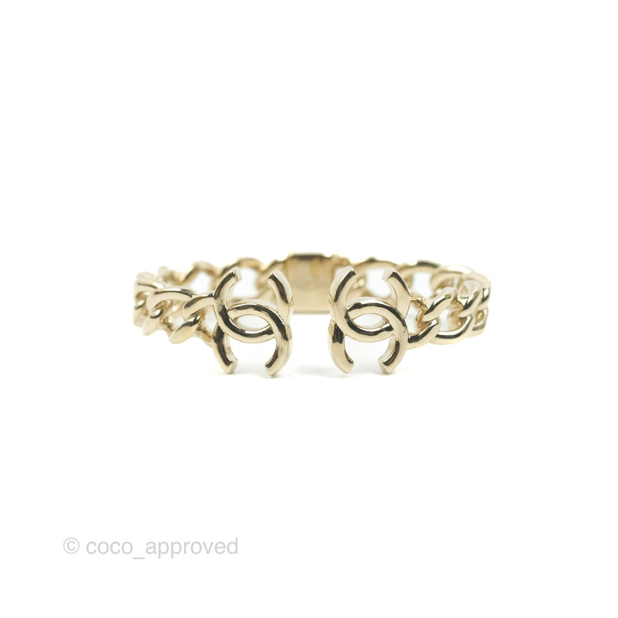 Chanel CC Chain Bracelet Gold Tone 22C