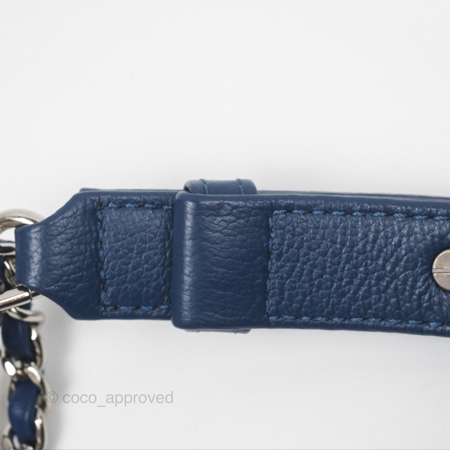 Chanel Small Gabrielle Hobo Blue Patent Goatskin Mixed Hardware