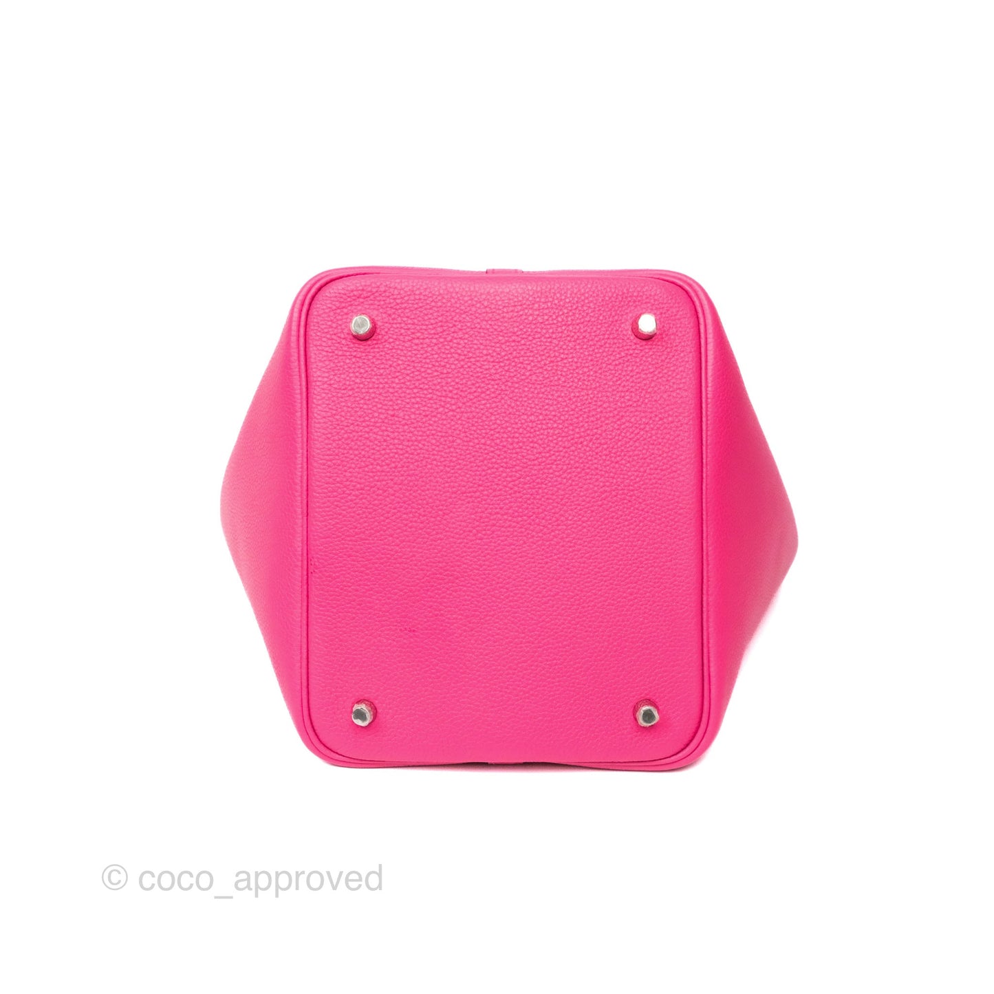 Hermès Picotin Lock 22 Rose Shocking 5R Taurillon Maurice Palladium Hardware