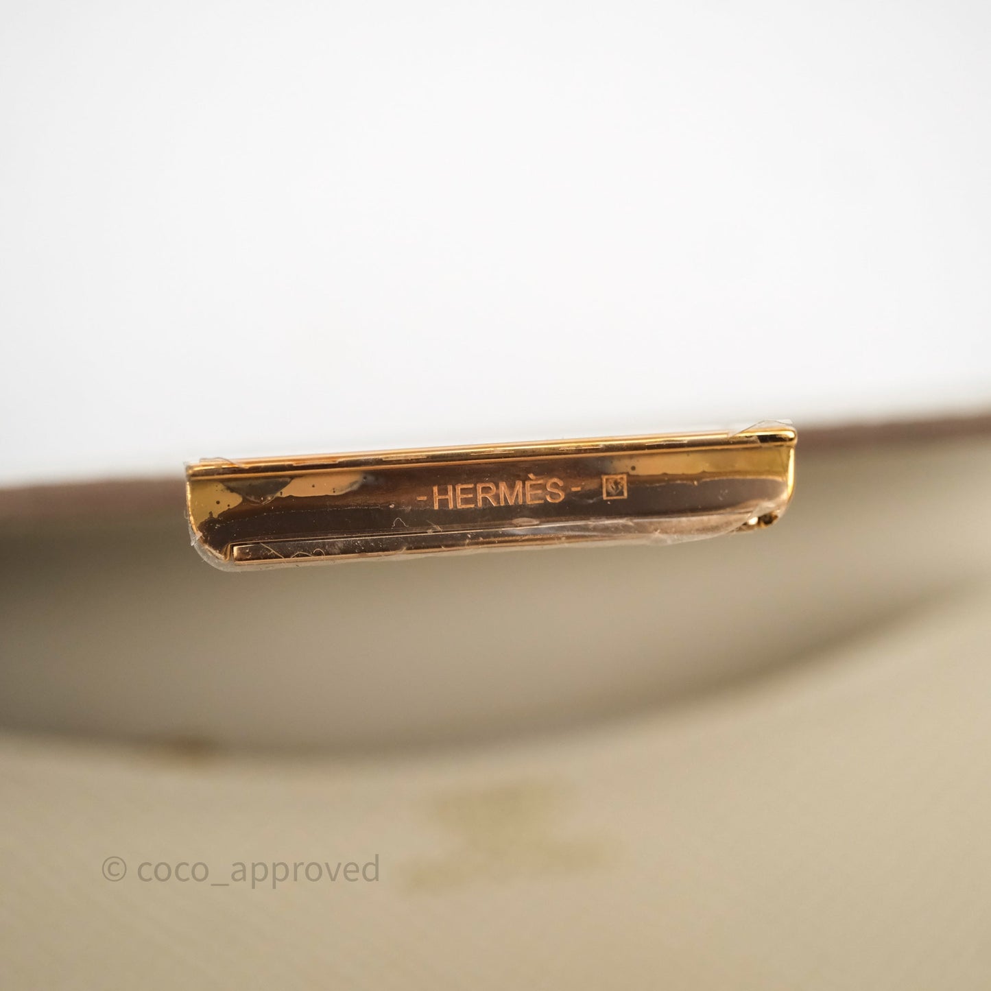 Hermès Constance Slim Wallet Craie 10 Epsom Rose Gold Hardware