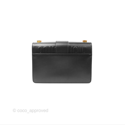 Dior 30 Montaigne Bag Black Box Calfskin