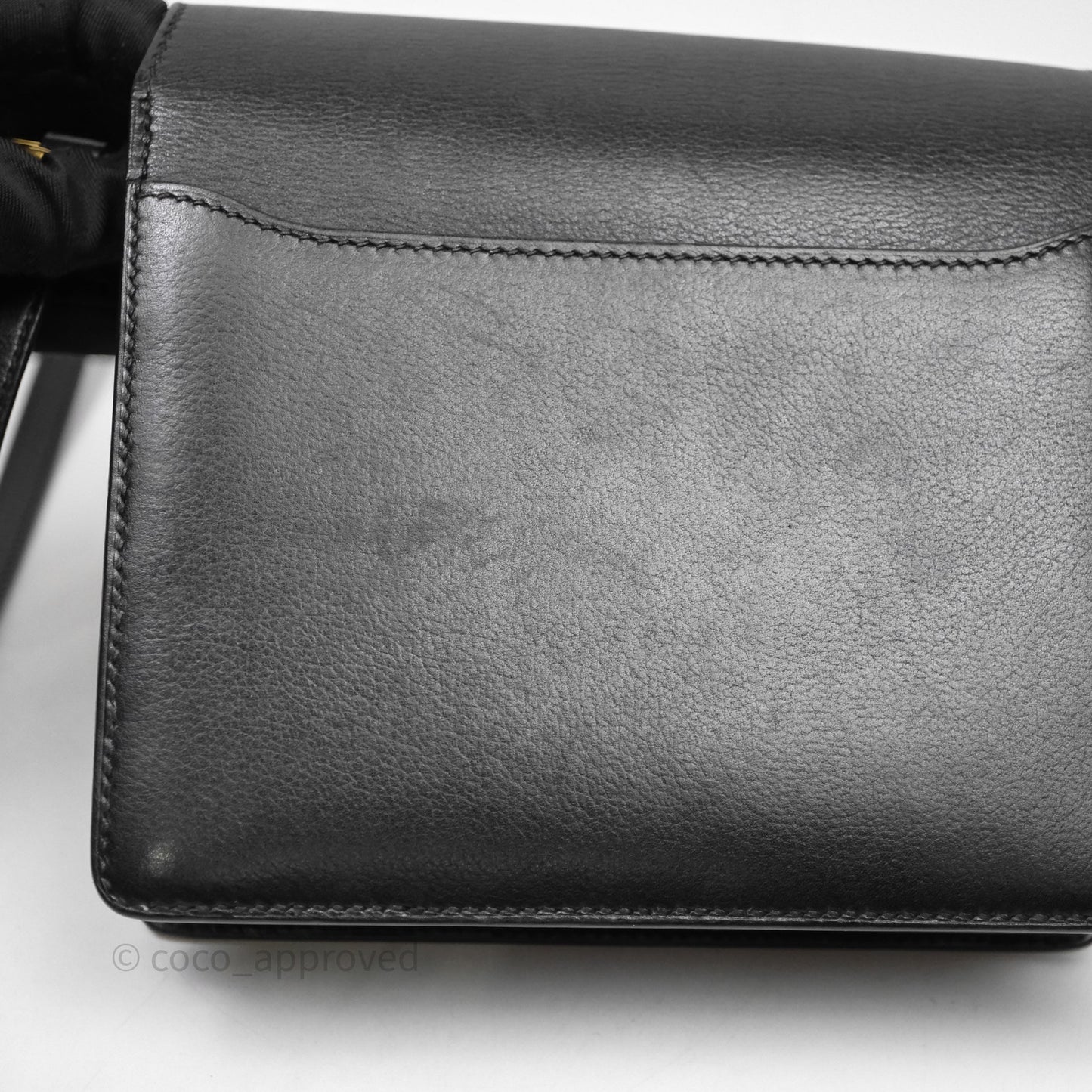 Hermès Roulis Mini 18 Black Veau Evergrain Gold Hardware